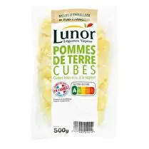 Lunor, Pommes de terre cubes barquette 500g