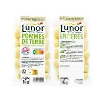 Lunor, Pommes de terre entière barquette 2x500g