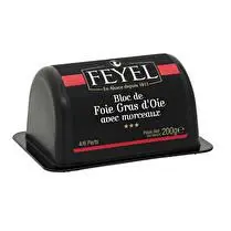 Feyel, Bloc de Foie Gras Avec Morceaux D'oie 30% morceaux