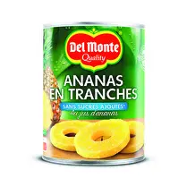 Del Monte, Tranches d'ananas au jus x10