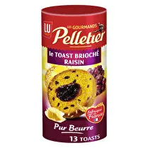 Heudebert, Toasts briochés aux raisins x13