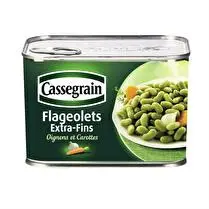 Cassegrain, Flageolets vert extra fins