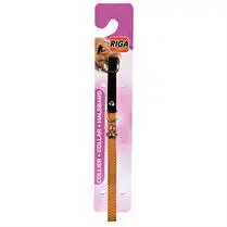 Riga, Collier grelotiere feutrine + élastique pour chat, dim14-28 cm