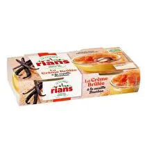 Rians, Crème brûlée à la vanille