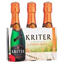 Kriter, Vin Mousseux de Qualité Demi-sec  3x 20 cl