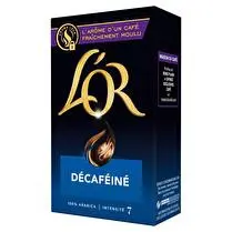 L'or, Café moulu décaféiné 100% arabica