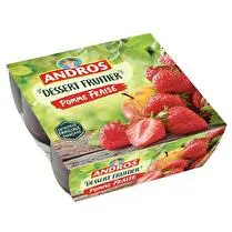 Andros, Compote pomme fraise