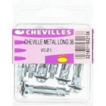 TREFILACTION Cheville métallique long.32+vis d.4