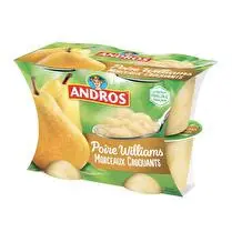 Andros, Poire williams avec morceaux croquants