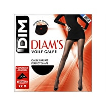 Dim, Collant diams voile galbé, Noir, T4
