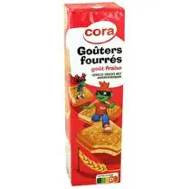 Cora, Goûters fourrés goût fraise x16