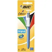 Bic, Stylo bille 4 couleurs pointe moyenne