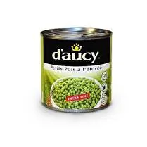 D'aucy, Petits pois à l'étuvée extra fins 1/2