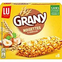 Lu, Barres noisettes 5 céréales x 6