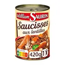 William Saurin, Saucisses aux lentilles 1/2