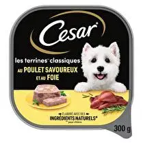 César, Terrine pour chien au poulet