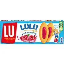 Lu, La barquette - Génoise recouverte d'un nappage  framboise