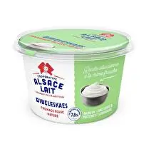 Alsace Lait, Fromage blanc nature 7.8% MG Bibeleskaes