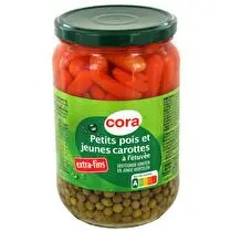 Cora, Petits pois et jeunes carottes extra fins