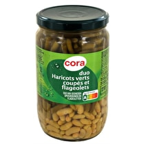 Cora, Duo flageolets extra-fins et haricots verts très fins