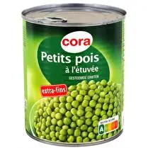 Cora, Petits pois à l'étuvée extra fins 4/4