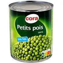 Cora, Pois très fins étuves 4/4