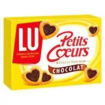 Lu, Petits coeurs - Biscuits feuilletés chocolat