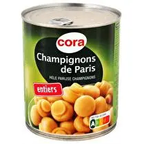 Cora, Champignons de Paris 1er choix entiers 4/4