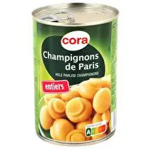 Cora, Champignons de Paris 1er choix entiers 1/2