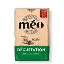 Méo, Café moulu dégustation