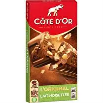 Côte d'or, Chocolat au lait éclats de noisettes