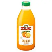 Andros, Pur jus d'oranges pressées bouteille 1L