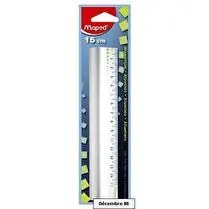 Maped, Règle alu 15cm anti dérapante
