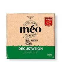 Méo, Café moulu dégustation