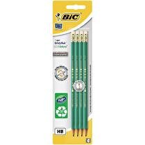 BIC Crayon graphite evolution gomme x4