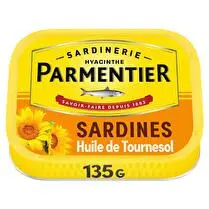 Parmentier, Sardines à l'huile de tournesol