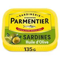 Parmentier, Sardines à l'huile d'olive