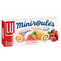 Lu, Mini roulés fraise x6
