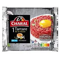 Charal, Haché tartare de boeuf avec sauce 5% M.G