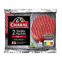 Charal, Steak haché 15% M.G  x2
