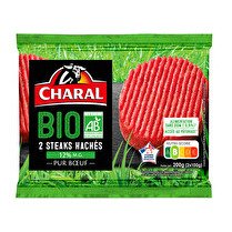 CHARAL Steak haché Bio 12% MG  x 2