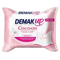 Demak up, Lingettes démaquillantes douceur peaux sèches ou sensibles