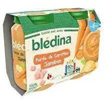 Blédina, Pots purée de carottes jambon