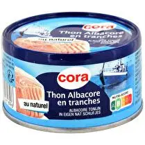 Cora, Thon Albacore au naturel en tranche