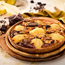 Votre pâtissier propose, Tarte poires, chocolat et frangipane 6 personnes