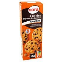 CORA Cookies nougatine pépites de chocolat