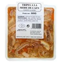 Tripes paillard, Tripes à la mode de Caen