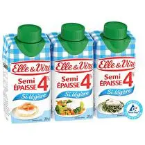 Elle & Vire, Crème si légère semi-épaisse 4% MG