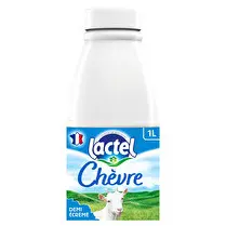 Lactel, Lait de chèvre - Bouteille 1/2 écrémé