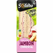 Sodebo, Sandwich simple&bon jambon/emmental